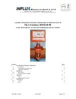 INFLUX MEASUREMENTS SPDB 30 Manual To The Installation, Operation & Maintenance preview