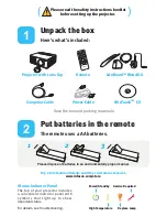 Preview for 2 page of InFocus AA00019 Quick Start Manual