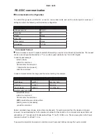 InFocus C445 Communication Configuration preview