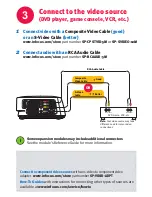 Предварительный просмотр 3 страницы InFocus IN1 Quick Start And Reference Manual