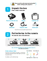 Preview for 2 page of InFocus IN1100 Series Quick Start Manual