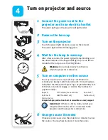 Preview for 4 page of InFocus IN1100 Series Quick Start Manual