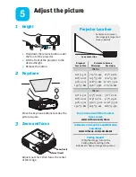 Preview for 5 page of InFocus IN1100 Series Quick Start Manual