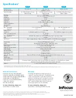 Preview for 2 page of InFocus IN112 Specifications