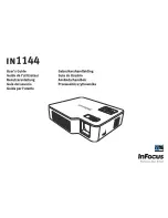 InFocus in1144 User Manual preview