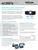 Предварительный просмотр 2 страницы InFocus in120STa Brochure & Specs