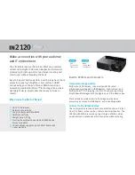 Preview for 2 page of InFocus in2120 series Brochure & Specs