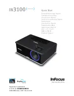 InFocus IN3100 Series Quick Start Manual preview