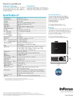 Preview for 2 page of InFocus IN5110 Specifications