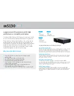 Preview for 2 page of InFocus in5130 series Specifications