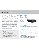 Preview for 2 page of InFocus in5140 series Specifications