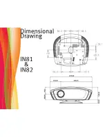 InFocus IN81 Dimensional Drawing preview