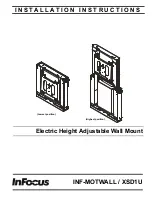 InFocus INF-MOTWALL/XSD1U Installation Instructions Manual preview