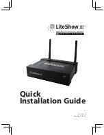 InFocus INLITESHOW3 Quick Installation Manual preview