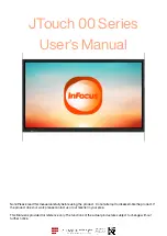 Предварительный просмотр 1 страницы InFocus JTouch 00 Series User Manual