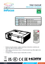 Предварительный просмотр 1 страницы InFocus LightPro IN1004 User Manual