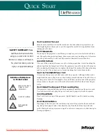 Preview for 2 page of InFocus LitePro 610 Quick Start Manual