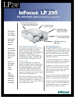 InFocus LP290 Specifications preview