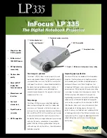 InFocus LP335 DRAGONFLY Specifications предпросмотр