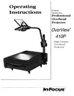 InFocus OverView 410P Operating Instructions Manual preview