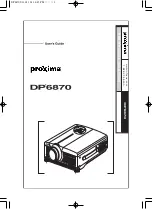 InFocus Proxima DP6870 User Manual preview