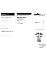 Preview for 1 page of InFocus sc-man-84 Operating Instructions