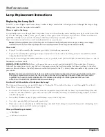 Preview for 1 page of InFocus ScreenPlay SP50md10 Lamp Replacement Instructions