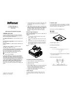 InFocus SP-CEIL-006 Installation Instructions предпросмотр