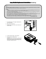 Предварительный просмотр 1 страницы InFocus SP-LAMP-073 Replacement Instructions