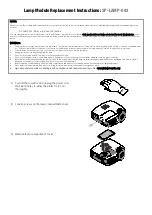 InFocus SP-LAMP-092 Replacement Instructions preview