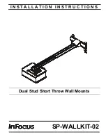 InFocus SP-WALLKIT-02 Installation Instructions Manual preview