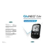 Infopia GluNEO Lite Instructions For Use Manual preview