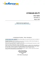 Preview for 1 page of inforce SYS644 P1 Series User Manual