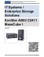 Infortrend EonStor A08U-C2411 Instructions Manual preview