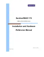 Preview for 1 page of Infortrend SentinelRAID 170 Installation And Hardware Reference Manual