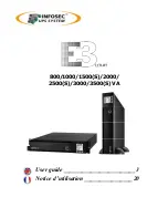 INFOSEC UPS SYSTEM E3 LCD RT IEC 1000 User Manual preview