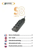 INFOSEC UPS SYSTEM S8 LAN TV User Manual предпросмотр