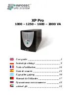 Preview for 1 page of INFOSEC XP PRO 1000 VA User Manual