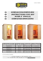 Preview for 1 page of infra world TrioSol Natura 103 Instructions For Use Manual