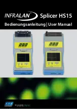 INFRALAN Splicer HS15 Series User Manual preview