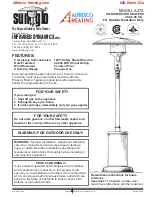 Infrared Dynamics Sunglo A270 Installation, Operation And Maintenance Instructions preview