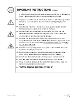 Предварительный просмотр 5 страницы infrasave IEP-1520 Installation & Owner'S Manual