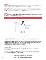 Preview for 2 page of Infratech C Series Installation, Use & Care Manual