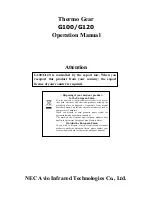 Preview for 2 page of InfRec Thermo Gear G100 Operation Manual