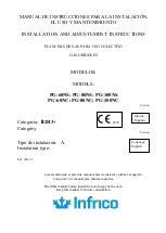 Infrico PG-100NC Installation And Instructions Manual preview