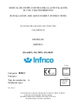 Infrico PG-60PV Installation And Adjustement Instructions preview