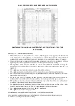 Предварительный просмотр 9 страницы Infrico PG-60PV Installation And Adjustement Instructions