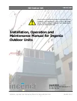 Preview for 1 page of INGENIA CAH Installation, Operation And Maintenance Manual