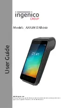 Ingenico group AXIUM DX8000 User Manual preview