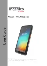 Preview for 1 page of Ingenico AXIUM EX8000 User Manual